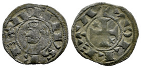 Kingdom of Castille and Leon. Alfonso I (1109-1126). Dinero. Toledo. (Bautista-40). Ve. 0,92 g. VF. Est...25,00. 

Spanish description: Reino de Cas...