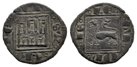 Kingdom of Castille and Leon. Alfonso X (1252-1284). Obol. Leon. (Bautista-413). Ve. 0,50 g. L on the door of the castle. VF/Choice VF. Est...30,00. ...