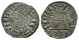 Kingdom of Castille and Leon. Sancho IV (1284-1295). Cornado. Burgos. (Bautista-427). (Abm-296.1). Ve. 0,64 g. B and star above the castle´s towers. V...