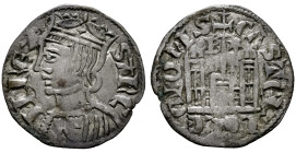 Kingdom of Castille and Leon. Sancho IV (1284-1295). Cornado. Burgos. (Bautista-427.2). Ve. 0,76 g. Pellet B and star over the castle. Choice VF/VF. E...