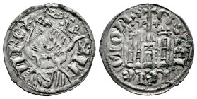 Kingdom of Castille and Leon. Sancho IV (1284-1295). Cornado. Burgos. (Bautista-427.2). Ve. 0,76 g. With B and star on both sides of the castle´s cros...
