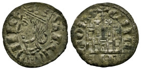 Kingdom of Castille and Leon. Sancho IV (1284-1295). Cornado. Cuenca. (Bautista-429). Ve. 0,87 g. Bowl and Star above the castle. Choice VF. Est...40,...