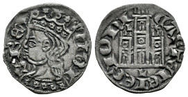 Kingdom of Castille and Leon. Alfonso XI (1312-1350). Cornado. Leon. (Bautista-475.1). (Abm-388.1). Ve. 0,70 g. With L and star above the castle´s tow...