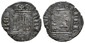 Kingdom of Castille and Leon. Enrique II (1368-1379). Noven. Zamora. (Bautista-676.13). Ve. 1,14 g. C below the castle. C in front of the lion. VF. Es...