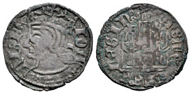 Kingdom of Castille and Leon. Juan I (1379-1390). Cornado. Burgos. (Bautista-741). Ve. 0,85 g. Tower between B - V, B below it. Almost VF. Est...25,00...