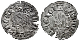 Kingdom of Castille and Leon. Juan I (1379-1390). Cornado. Zamora. (Bautista-746). Ve. 0,47 g. CA below the castle. Scarce. Choice F. Est...30,00. 
...