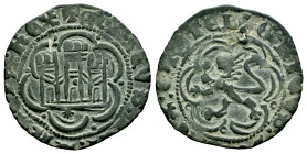 Kingdom of Castille and Leon. Enrique III (1390-1406). Blanca. Coruña. (Bautista-770). Ve. 1,76 g. Scallop below the castle. VF. Est...30,00. 

Span...