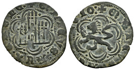 Kingdom of Castille and Leon. Enrique III (1390-1406). Blanca. Coruña. (Abm-603). (Bautista-770 var). Anv.: + ENRICVS : REX : CASTE : . Rev.: + ENRICV...
