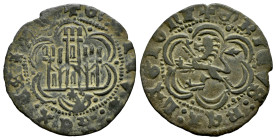Kingdom of Castille and Leon. Enrique III (1390-1406). Blanca. Coruña. (Abm-603). (Bautista-770 var). Anv.: + ENRICVS : REX : CAS... . Rev.: + ENRICVS...
