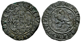 Kingdom of Castille and Leon. Enrique III (1390-1406). Blanca. Burgos. (Bautista-341). Anv.: + ENRICVS : DEI : GRACIA : REX. Rev.: + ENRICVS : DEI : G...