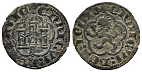 Kingdom of Castille and Leon. Enrique III (1390-1406). 1/2 blanca. Sevilla. (Bautista-773). (Abh-607). Anv.: + ENRICVS : REX : CASTE. Rev.: + ERNICVS ...