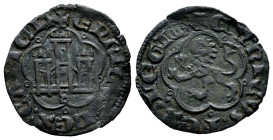 Kingdom of Castille and Leon. Enrique III (1390-1406). 1/2 blanca. Sevilla. (Bautista-341). Anv.: + ENRICVS : REX : CASTEL. Rev.: + ENRICVS : REX : LE...
