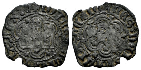 Kingdom of Castille and Leon. Joan II. Blanca. Toledo. (Bautista-341). Anv.: + IOhANES : DEI : GRACIA : REX. Rev.: + IOhANES : DEI : GRACIA E C. Ve. 1...