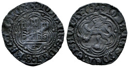 Kingdom of Castille and Leon. Juan II (1406-1454). Blanca. Coruña. (Bautista-341). Anv.: + IOhANES : DEI : GRACIA : REX. Rev.: + IOhANES : DEI : GRACI...