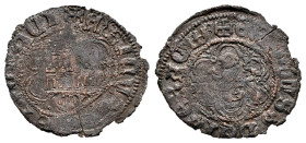 Kingdom of Castille and Leon. Henry IV (1399-1413). 1/2 blanca. Segovia. (Bautista-1073.1). Ve. 0,80 g. Planchet crack. Very scarce. Choice F. Est...3...