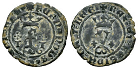 Catholic Kings (1474-1504). Blanca. Toledo. (Cal-56). (Rs-860). Ae. 1,12 g. F between T-T supered by cross of pellets. Choice VF. Est...30,00. 

Spa...