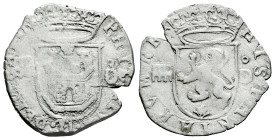 Philip II (1556-1598). Cuartillo. Segovia. D. (Cal-80). Ve. 2,43 g. Choice F/VF. Est...30,00. 

Spanish description: Felipe II (1556-1598). Cuartill...