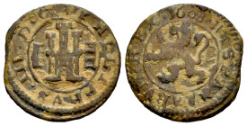 Philip III (1598-1621). 4 maravedis. 1608/7. Segovia. (Cal-263). (Jarabo-Sanahuja-unlisted). Ae. 2,91 g. Overdate. Almost VF. Est...30,00. 

Spanish...