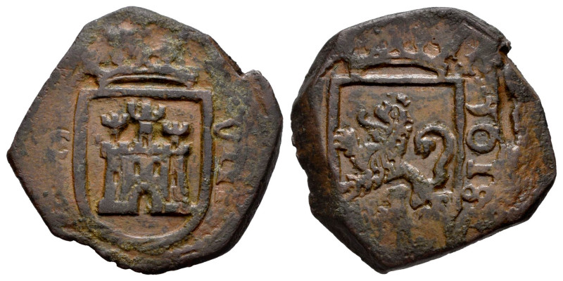 Philip III (1598-1621). 8 maravedis. 1618. Cuenca. (Cal-302). (Jarabo-Sanahuja-D...