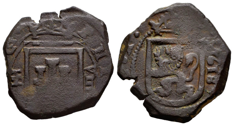 Philip III (1598-1621). 8 maravedis. 1618. Segovia. (Cal-317). (Jarabo-Sanahuja-...
