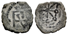 Philip IV (1621-1665). Cornado. Pamplona. (Cal-60). Ae. 0,73 g. Almost VF. Est...20,00. 

Spanish description: Felipe IV (1621-1665). Cornado. Pampl...