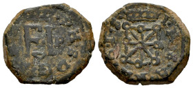 Philip IV (1621-1665). 4 cornados. 1615. Pamplona. (Cal-75 var). (Ros-4.4.24). Anv.: · P · H · S · DG .... Rev.: · I · N · S · A · N · A · 16 · 1 · 5 ...