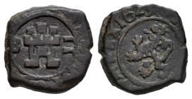Philip IV (1621-1665). 2 maravedis. 1625. Burgos. (Cal-110). (Jarabo-Sanahuja-F29). Ae. 1,87 g. Very scarce. VF/Choice VF. Est...30,00. 

Spanish de...