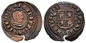 Philip IV (1621-1665). 8 maravedis. 1663. Córdoba. TM. (Cal-307). (Jarabo-Sanahuja-M81). Ae. 1,66 g. Choice VF/VF. Est...35,00.

Spanish description...