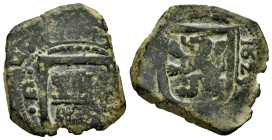 Philip IV (1621-1665). 8 maravedis. 1625. Granada. (Cal-337). (Jarabo-Sanahuja-F67). Ae. 7,89 g. VF. Est...25,00. 

Spanish description: Felipe IV (...
