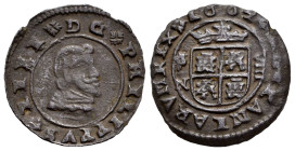 Philip IV (1621-1665). 8 maravedis. 1664. Granada. N. (Cal-343). (Jarabo-Sanahuja-M251). Ae. 2,15 g. VF/Choice VF. Est...35,00. 

Spanish descriptio...