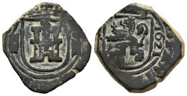 Philip IV (1621-1665). 8 maravedis. 1621. Segovia. (Cal-374). (Jarabo-Sanahuja-F128, plate coin). Ae. 6,15 g. VF. Est...30,00. 

Spanish description...