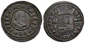 Philip IV (1621-1665). 16 maravedis. 1662. Madrid. Y. (Cal-474). (Jarabo-Sanahuja-M404a). Ae. 3,95 g. Choice VF. Est...35,00. 

Spanish description:...