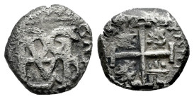 Charles II (1665-1700). 1/2 real. Santa Fe de Nuevo Reino. (Cal-tipo 38). Ag. 1,56 g. Date not visible. Almost VF. Est...50,00. 

Spanish descriptio...