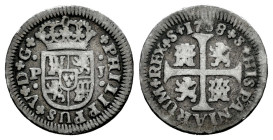 Philip V (1700-1746). 1/2 real. 1738. Sevilla. PJ. (Cal-345). Ag. 1,22 g. Almost VF/Choice F. Est...30,00. 

Spanish description: Felipe V (1700-174...