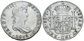 Ferdinand VII (1808-1833). 8 reales. 1819. Mexico. JJ. (Cal-1334). Ag. 26,68 g. Cleaned. Almost VF. Est...50,00. 

Spanish description: Fernando VII...