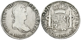 Ferdinand VII (1808-1833). 8 reales. 1819. Mexico. JJ. (Cal-1334). Ag. 26,45 g. Choice F. Est...50,00. 

Spanish description: Fernando VII (1808-183...