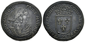 France. Louis XIV (1643-1715). Jeton. Nuremberg. Ag. 4,30 g. Beautiful dark patina. Choice VF. Est...55,00. 

Spanish description: Francia. Louis XI...