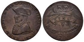 Great Britain. George III. Token (1/2 penny). 1794. Hampshire. Ae. 9,61 g. Emsworth. VF. Est...65,00. 

Spanish description: Gran Bretaña. George II...