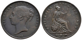 Great Britain. Victoria Queen. 1 penny. 1837. (Km-739). Ae. 18,73 g. Nicks on edge. Almost VF. Est...25,00. 

Spanish description: Gran Bretaña. Vic...