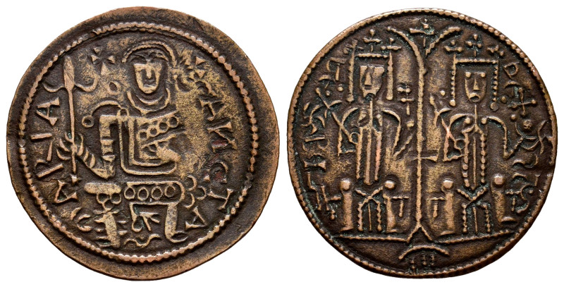 Hungary. Bela III. Follis. (1172-1196). (Huszár-72). Ae. 2,92 g. VF. Est...60,00...