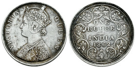 British India. Victoria Queen. 1 rupee. 1862. Bombay. (Km-473.1). Ag. 11,61 g. VF. Est...25,00. 

Spanish description: India Británica. Victoria. 1 ...