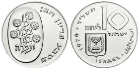 Israel. 1971. (Km-70.1). Ag. 25,98 g. Original luster. Mint state. Est...30,00. 

Spanish description: Israel. 1 lirot. 1971. (Km-70.1). Ag. 25,98 g...