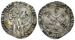 Italy. Papal States. Martin V (1417-1431). Gros. Avignon. (Duplessy-1826). Ag. 1,93 g. VF. Est...100,00. 

Spanish description: Italia. Estados Papa...