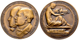 Spain. Medal. 1948. Madrid. Ae. 39,84 g. Centenario del Ferrocarril. XF. Est...25,00. 

Spanish description: España. Medalla. 1948. Madrid. Ae. 39,8...
