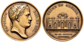 France. Napoleon Bonaparte. Medal. 1808. (Zeitz-97). Ae. 33,94 g. PORTE DE ALCALA. Alcala Gate. It commemorates the entry of the French into Madrid on...