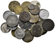Lot of 24 contemporary counterfeit coins. Containing a great variety of values and dates from Felipe IV to the II Republic. Different metals. TO EXAMI...