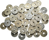 Lot of 50 coins from Estado Español. 50 cents 1949 *19-52 Madrid. All uncirculated with a slight tone, extracted from cartridge. Cu/Ni. TO EXAMINE. Mi...