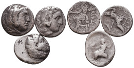 Lot of Greek Coins, Ca. 350-300 BC. AR. 

Condition: Very Fine 

 Weight: 11.5 gr Diameter: lot