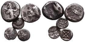 Lot of Greek Coins, Ca. 350-300 BC. AR. 

Condition: Very Fine 

 Weight: 10.8 gr Diameter: lot