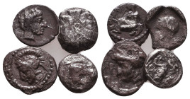 Lot of Greek Obols, Ca. 350-300 BC. AR. Reference: 

Condition: Very Fine 

 Weight: 2.5 gr Diameter: lot